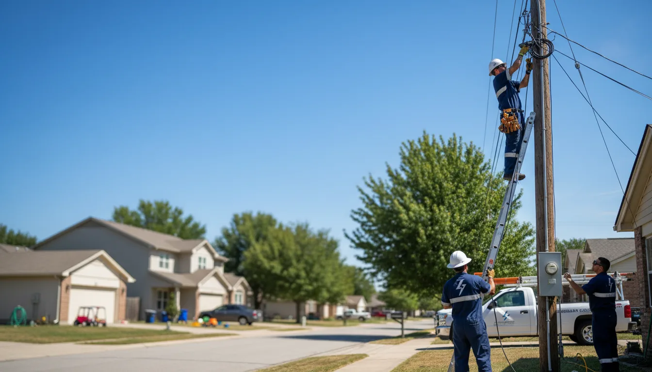 Residential electrician providing installation services in Oak Park, MI